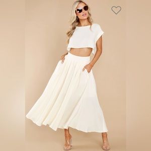 NWOT Red Dress - Sweet Memory of Us Natural Two Piece size M/L